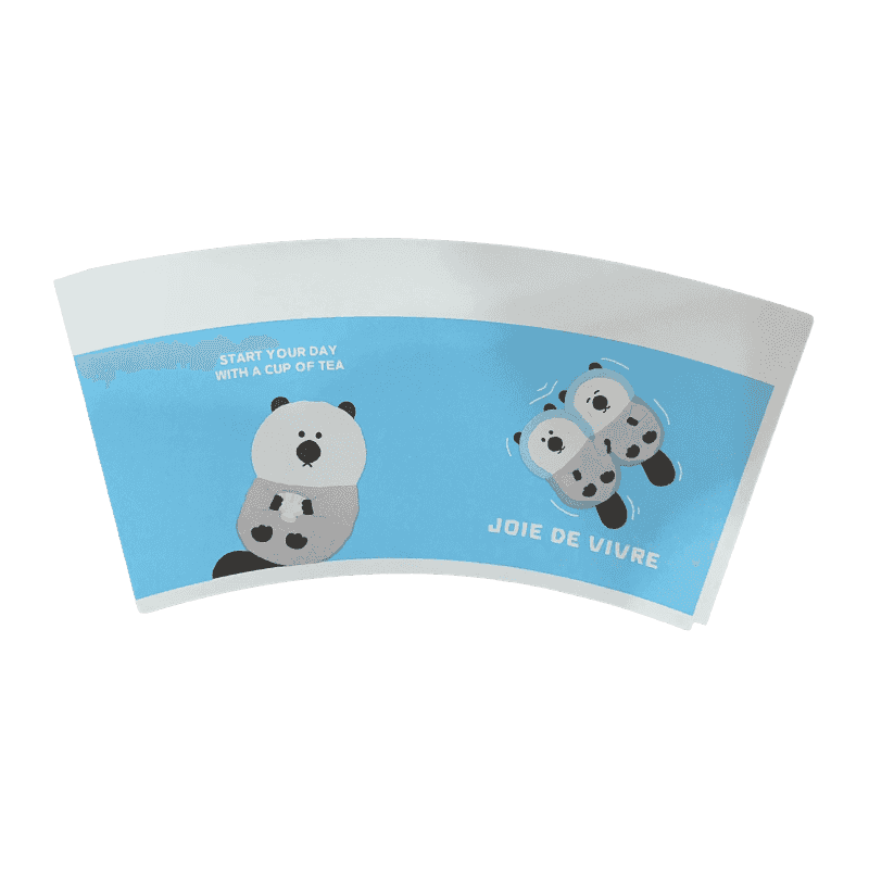 7oz Biodegradable Print Paper Cup Fan